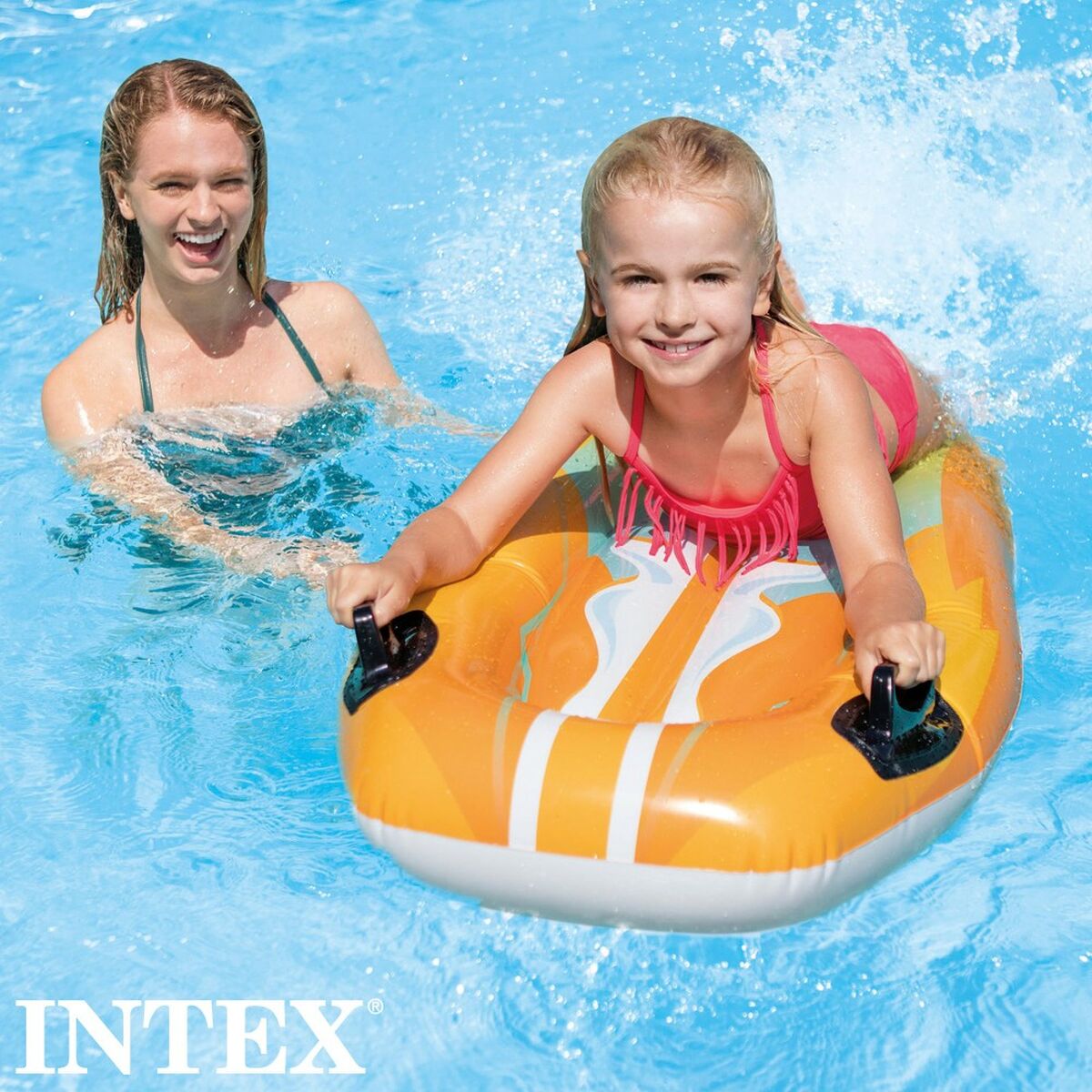 Personnage pour piscine gonflable Intex Joy Rider 62 x 112 cm planche de surf (12 Unités)